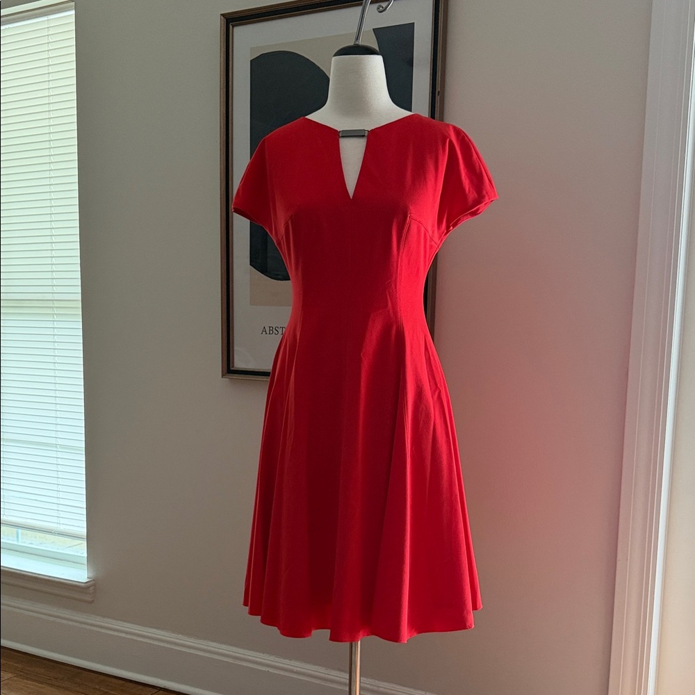 Elegant Anne Klein Red Dress